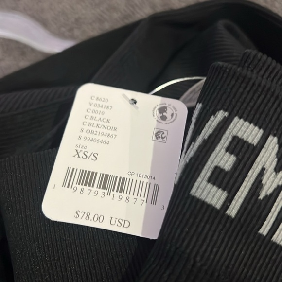 Free People Long Haul Logo Leggings Black Athletic Women's - Picture 4 of 6